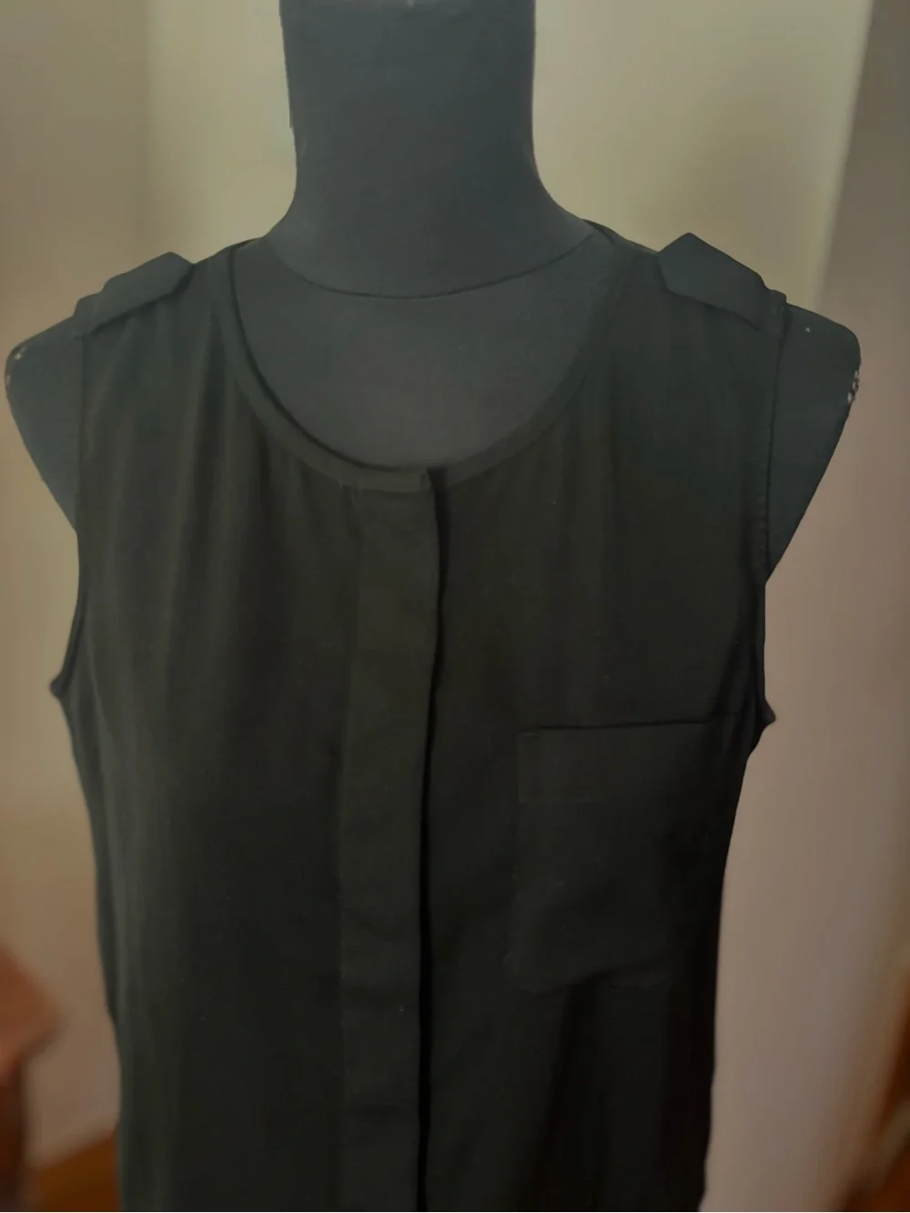J. Crew Black Sleeveless Shift sleeveless Dress